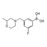 3-Fluoro-5-[(2-methylmorpholino)methyl]phenylboronic Acid