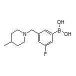 3-Fluoro-5-[(4-methyl-1-piperidyl)methyl]phenylboronic Acid