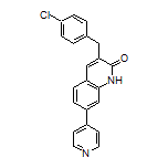 3-(4-Chlorobenzyl)-7-(4-pyridyl)quinolin-2(1H)-one