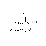 2-Cyclopropyl-2-(2-fluoro-4-methylphenyl)acetic Acid