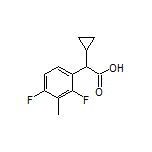 2-Cyclopropyl-2-(2,4-difluoro-3-methylphenyl)acetic Acid