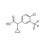 2-[4-chloro-3-(trifluoromethyl)phenyl]-2-cyclopropylacetic Acid