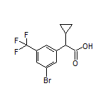 2-[3-Bromo-5-(trifluoromethyl)phenyl]-2-cyclopropylacetic Acid