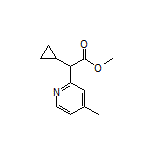 Methyl 2-Cyclopropyl-2-(4-methylpyridin-2-yl)acetate