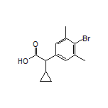 2-(4-Bromo-3,5-dimethylphenyl)-2-cyclopropylacetic Acid
