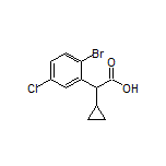 2-(2-Bromo-5-chlorophenyl)-2-cyclopropylacetic Acid
