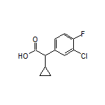 2-(3-Chloro-4-fluorophenyl)-2-cyclopropylacetic Acid