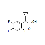2-Cyclopropyl-2-(2,4,5-trifluorophenyl)acetic Acid