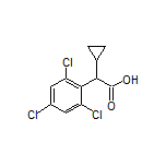 2-Cyclopropyl-2-(2,4,6-trichlorophenyl)acetic Acid