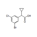 2-(3-Bromo-5-chlorophenyl)-2-cyclopropylacetic Acid