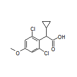 2-Cyclopropyl-2-(2,6-dichloro-4-methoxyphenyl)acetic Acid