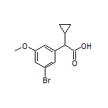 2-(3-Bromo-5-methoxyphenyl)-2-cyclopropylacetic Acid