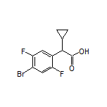 2-(4-Bromo-2,5-difluorophenyl)-2-cyclopropylacetic Acid