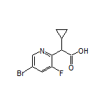 2-(5-Bromo-3-fluoropyridin-2-yl)-2-cyclopropylacetic Acid