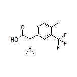2-Cyclopropyl-2-[4-methyl-3-(trifluoromethyl)phenyl]acetic Acid