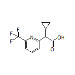 2-Cyclopropyl-2-[6-(trifluoromethyl)-2-pyridyl]acetic Acid