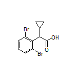 2-Cyclopropyl-2-(2,6-dibromophenyl)acetic Acid