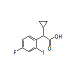 2-Cyclopropyl-2-(4-fluoro-2-iodophenyl)acetic Acid