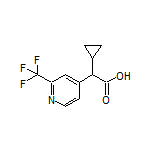 2-Cyclopropyl-2-[2-(trifluoromethyl)-4-pyridyl]acetic Acid