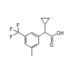 2-Cyclopropyl-2-[3-methyl-5-(trifluoromethyl)phenyl]acetic Acid