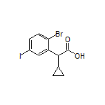 2-(2-Bromo-5-iodophenyl)-2-cyclopropylacetic Acid