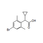 2-(4-Bromo-2,6-dimethylphenyl)-2-cyclopropylacetic Acid