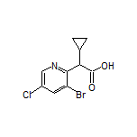 2-(3-Bromo-5-chloropyridin-2-yl)-2-cyclopropylacetic Acid