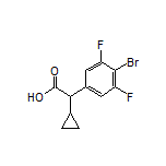 2-(4-Bromo-3,5-difluorophenyl)-2-cyclopropylacetic Acid