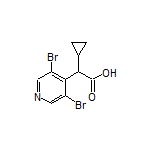 2-Cyclopropyl-2-(3,5-dibromopyridin-4-yl)acetic Acid