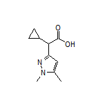 2-Cyclopropyl-2-(1,5-dimethyl-3-pyrazolyl)acetic Acid