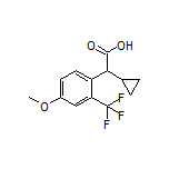 2-Cyclopropyl-2-[4-methoxy-2-(trifluoromethyl)phenyl]acetic Acid