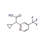 2-Cyclopropyl-2-[4-(trifluoromethyl)-2-pyridyl]acetic Acid