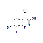 2-(4-Bromo-2,3-difluorophenyl)-2-cyclopropylacetic Acid