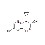 2-(5-Bromo-3-chloropyridin-2-yl)-2-cyclopropylacetic Acid