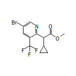 Methyl 2-[5-Bromo-3-(trifluoromethyl)-2-pyridyl]-2-cyclopropylacetate