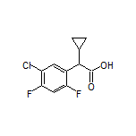 2-(5-Chloro-2,4-difluorophenyl)-2-cyclopropylacetic Acid