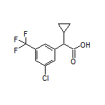 2-[3-Chloro-5-(trifluoromethyl)phenyl]-2-cyclopropylacetic Acid