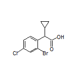 2-(2-Bromo-4-chlorophenyl)-2-cyclopropylacetic Acid