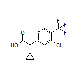 2-[3-Chloro-4-(trifluoromethyl)phenyl]-2-cyclopropylacetic Acid