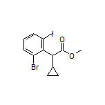 Methyl 2-(2-Bromo-6-iodophenyl)-2-cyclopropylacetate