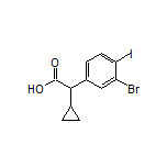 2-(3-Bromo-4-iodophenyl)-2-cyclopropylacetic Acid