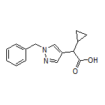 2-(1-Benzyl-4-pyrazolyl)-2-cyclopropylacetic Acid