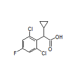 2-Cyclopropyl-2-(2,6-dichloro-4-fluorophenyl)acetic Acid