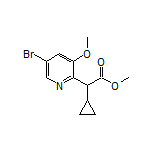 Methyl 2-(5-Bromo-3-methoxypyridin-2-yl)-2-cyclopropylacetate