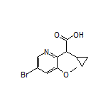 2-(5-Bromo-3-methoxypyridin-2-yl)-2-cyclopropylacetic Acid
