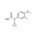 2-Cyclopropyl-2-(4-methoxy-3-methylphenyl)acetic Acid