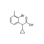 2-(2-Bromo-3-methylphenyl)-2-cyclopropylacetic Acid