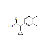 2-Cyclopropyl-2-(4-iodo-3,5-dimethylphenyl)acetic Acid