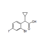 2-(2-Bromo-4-iodophenyl)-2-cyclopropylacetic Acid