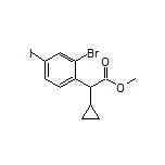 Methyl 2-(2-Bromo-4-iodophenyl)-2-cyclopropylacetate